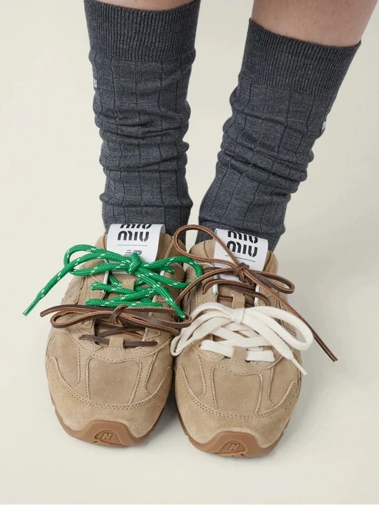 New Miu Miu x New Balance Ecru Sneakers size 9 - Picture 7 of 11